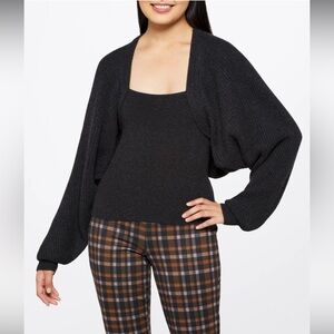 NAADAM - Wool Cashmere Fisherman Layered Sweater size small in the color Smoke